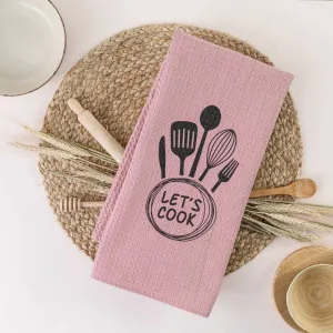 Ποτηρόπανα Κουζίνας Waffle Let's Cook