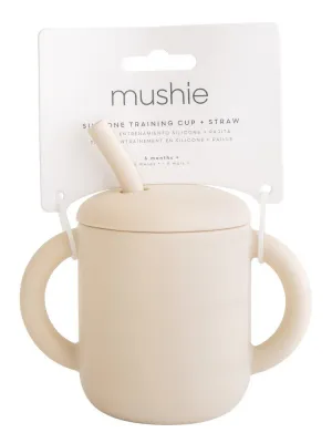 Ποτηράκι Σιλικόνης με Χερούλια και Καλαμάκι Dinosaurs - Mushie