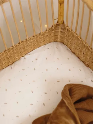 Σετ 2 Κατωσέντονα με Λάστιχο 50x83cm Λευκό/Καμηλό - Trois Kilos Sept