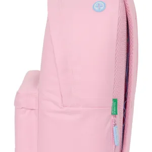 Σχολικό Σακίδιο Pink με Θήκη για Λάπτοπ - BENETTON