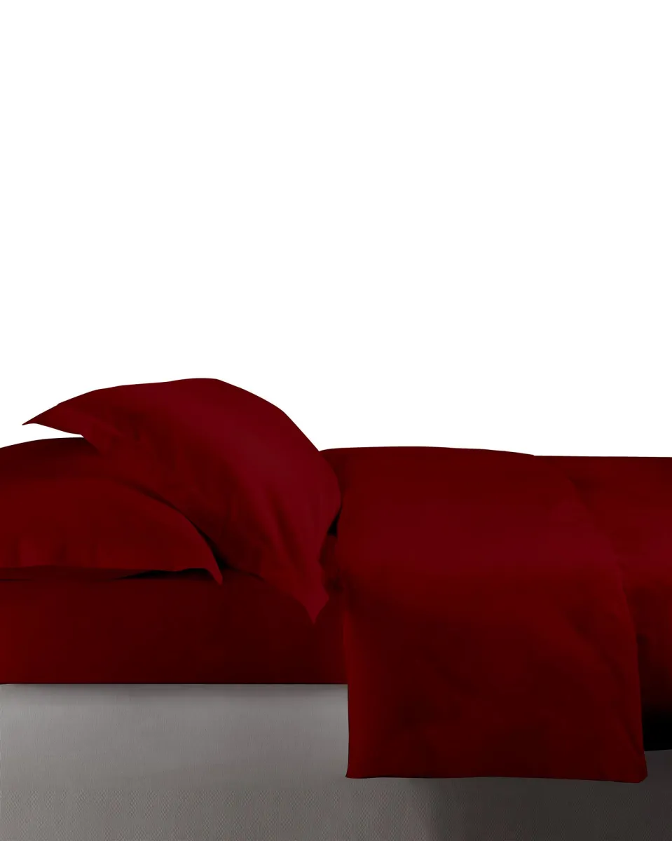 GENOVA ΣΕΤ ΘΗΚΗ Υ/Δ RED2  220Χ240CM 2*50X70CM 220TC 100% COTTON SATIN