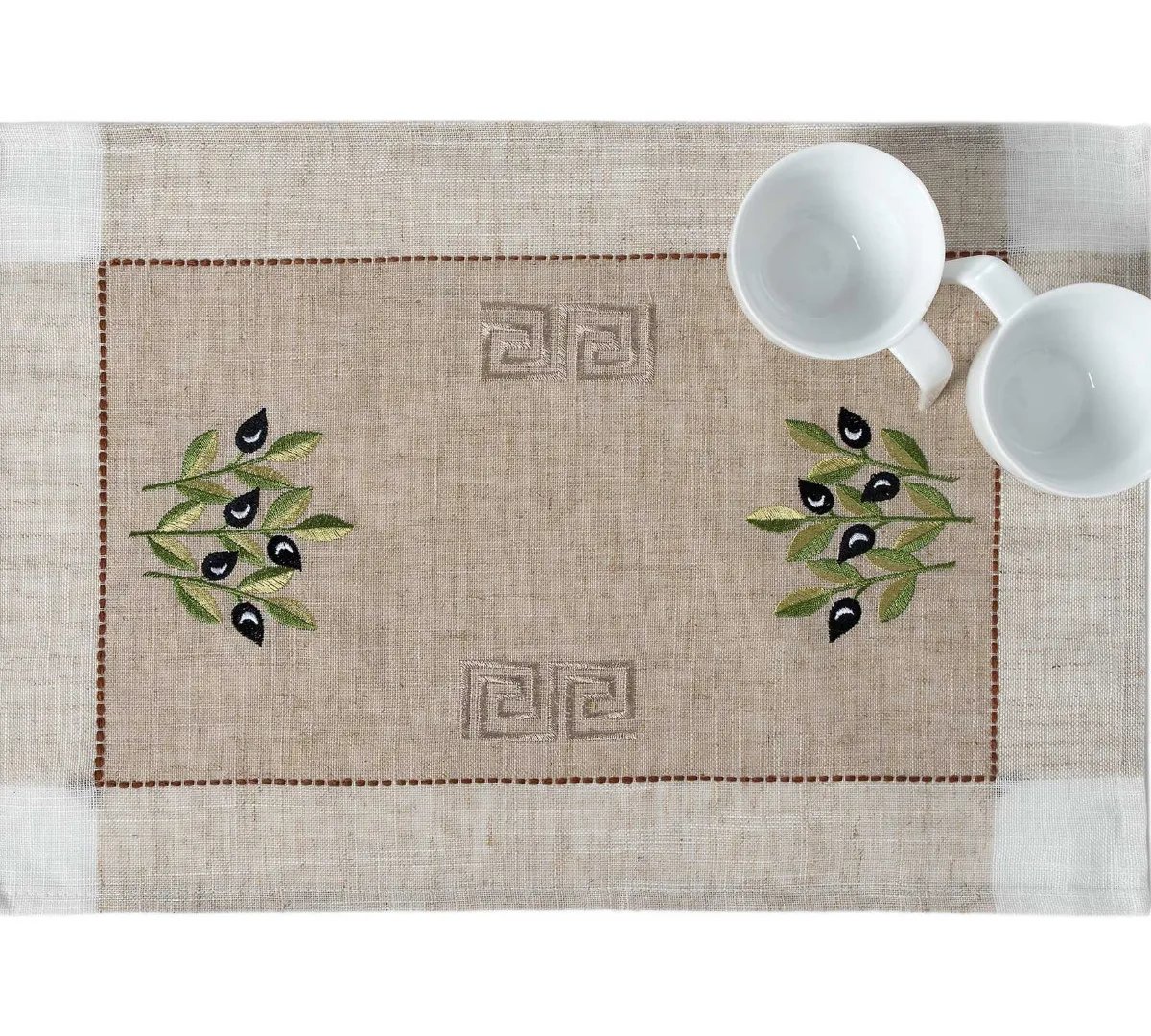 Ντουζίνες (12 τεμάχια) σουπλά 2625 (35cm x 45cm) μαύρη ελιά