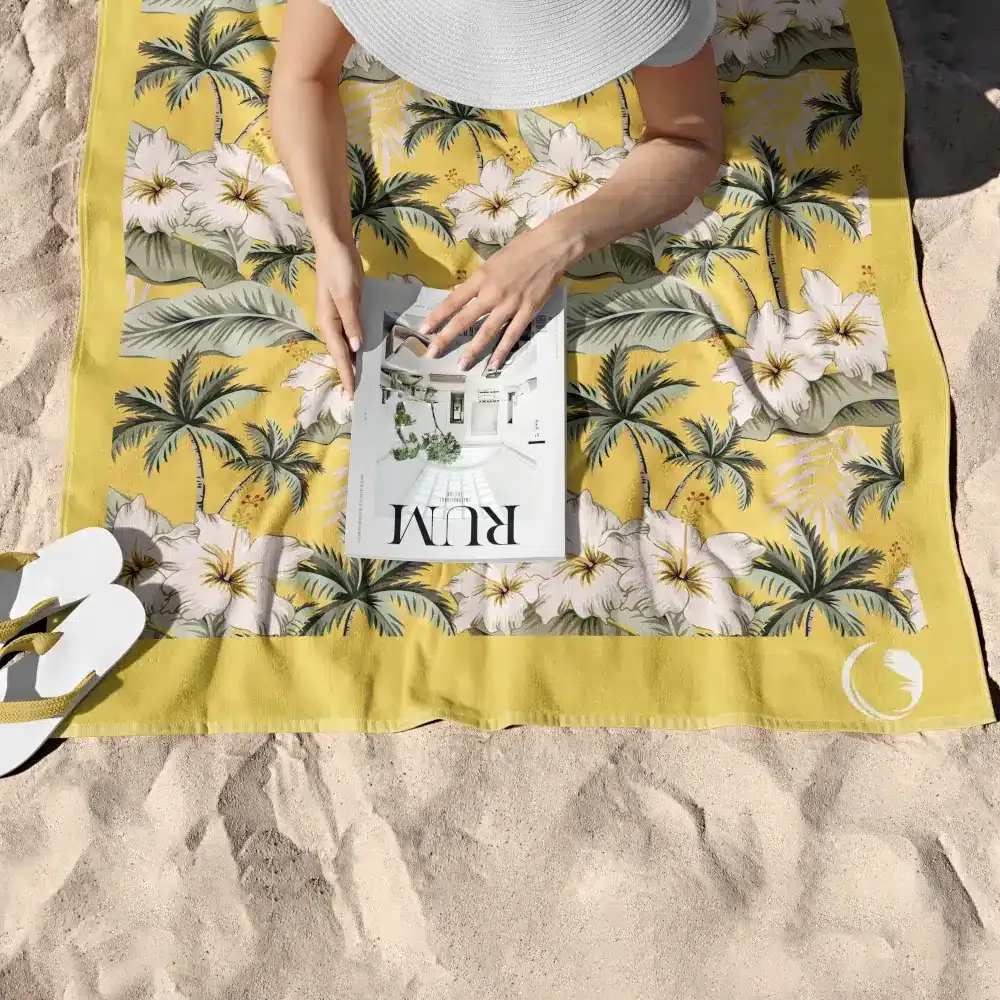 Πετσέτα Θαλάσσης Microfiber Quick Dry Hibiscus
