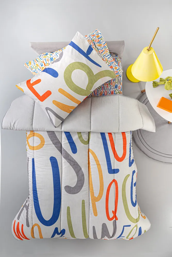 Παιδικό Πάπλωμα Letters Mutli Suede 