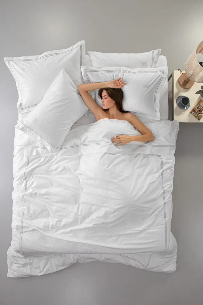 Παπλωματοθήκη Nice White L.Silver 