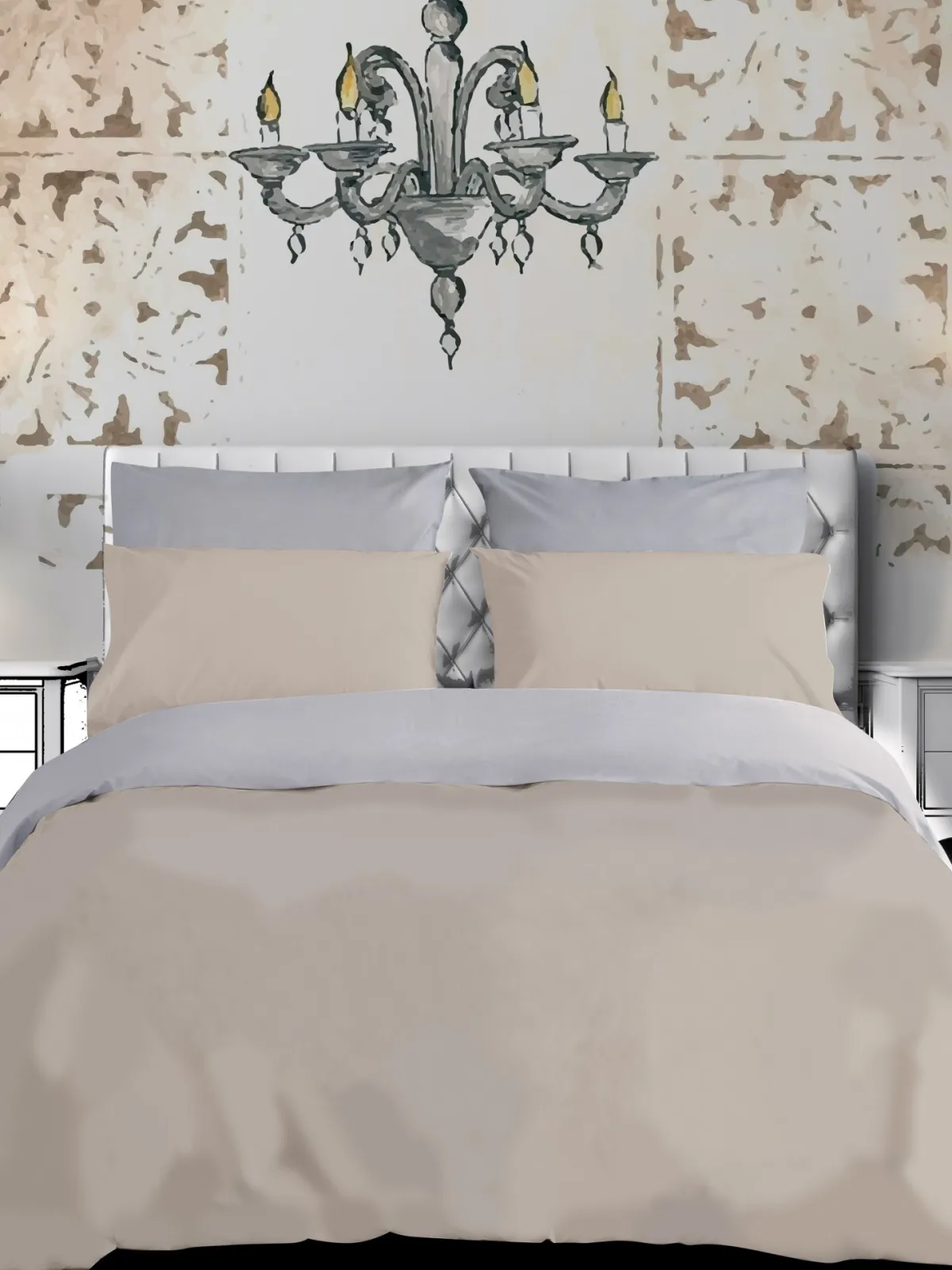 ΣΕΝΤΟΝΙ  270X290  KING ΧΛ NOTE1 BEIGE  144TC 100% COTTON 