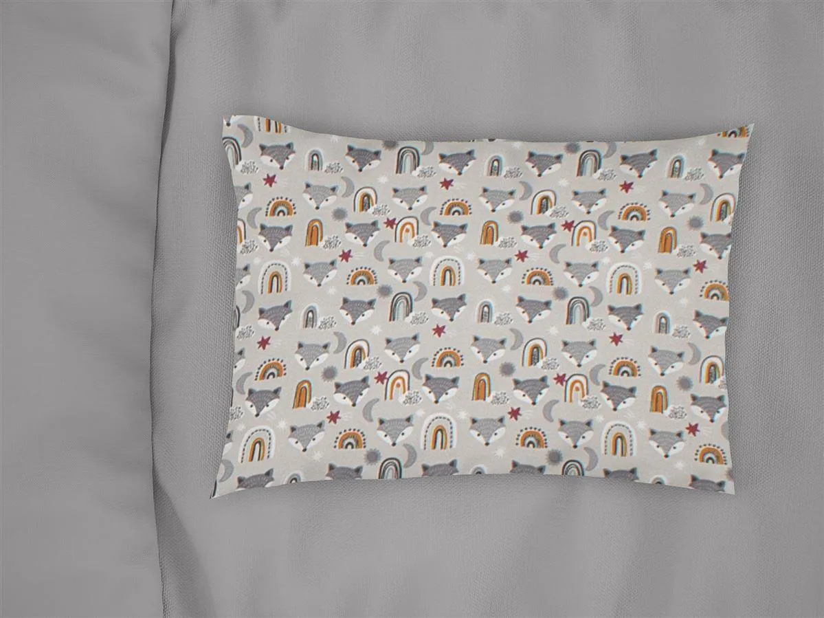 Μαξιλαροθήκη Εμπριμέ bebe Fox 527 35X45 Grey 100% Cotton