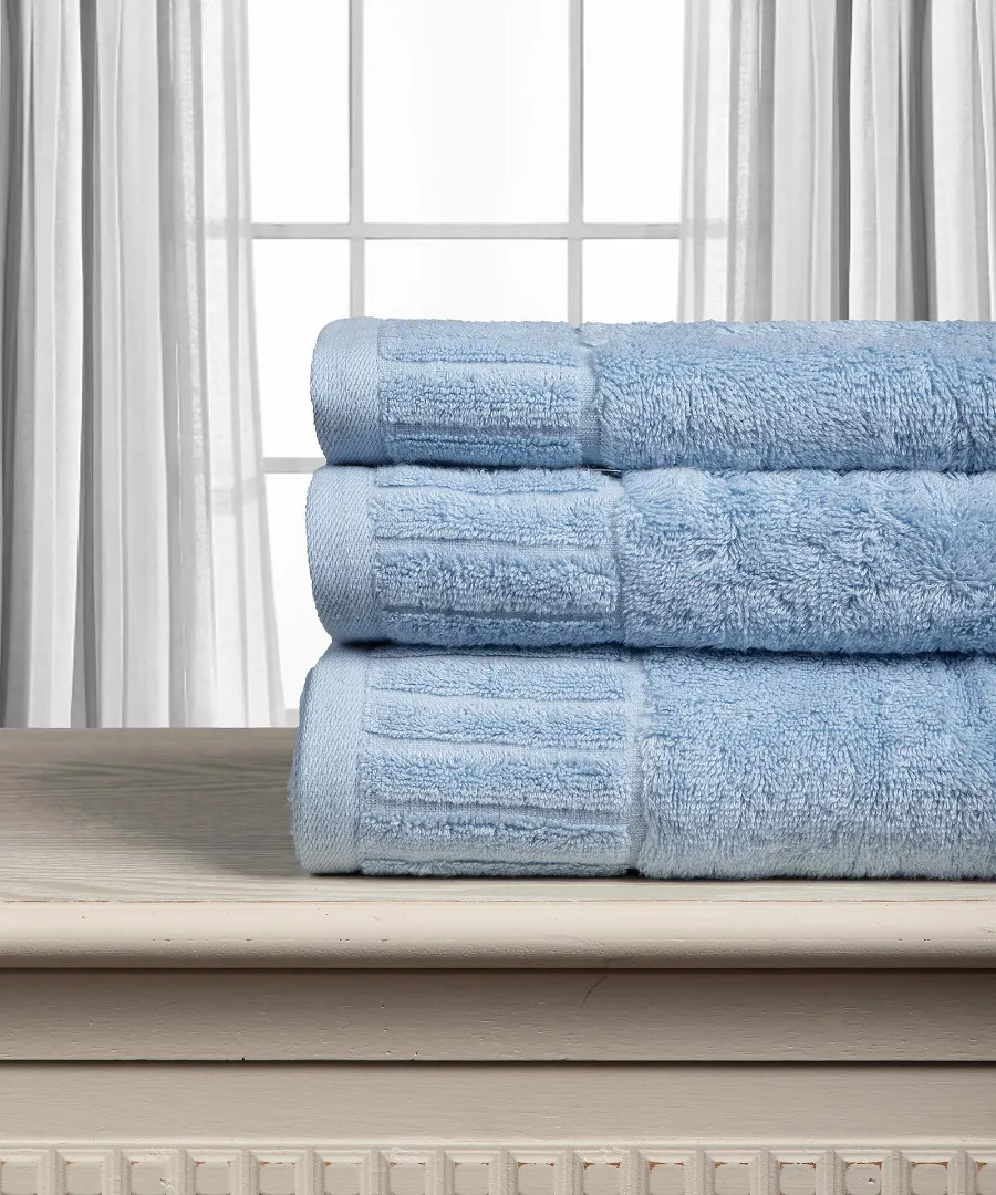 Βαμβακερή πετσέτα ΜΕΛΩΔΙΑ 600gsm (50cm x 100cm) sky blue