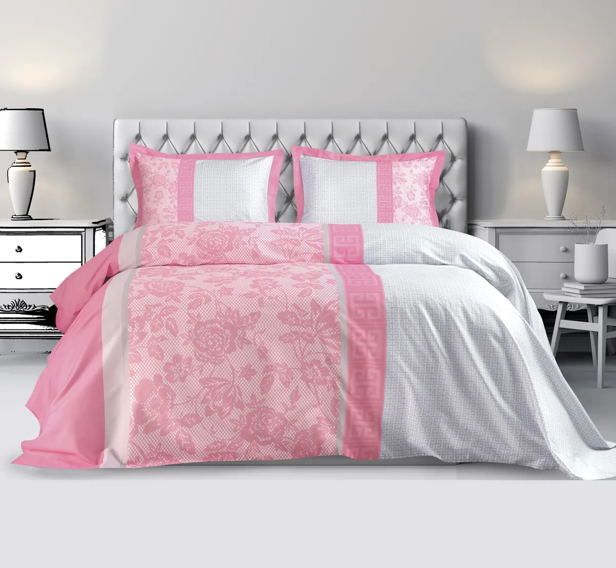 AMAZE ΣΕΤ ΚΟΥΒEΡΛΙ KING 24X0250CM 220 ΤC 100% COTTONSATIN