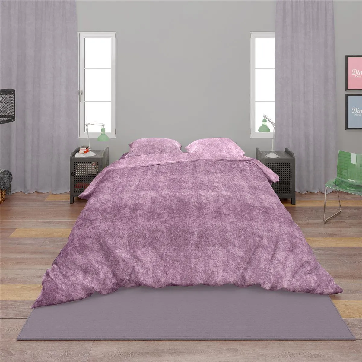 Παπλωματοθήκη Shadow 25 220X240 Light Purple Cott/Pol 70/30