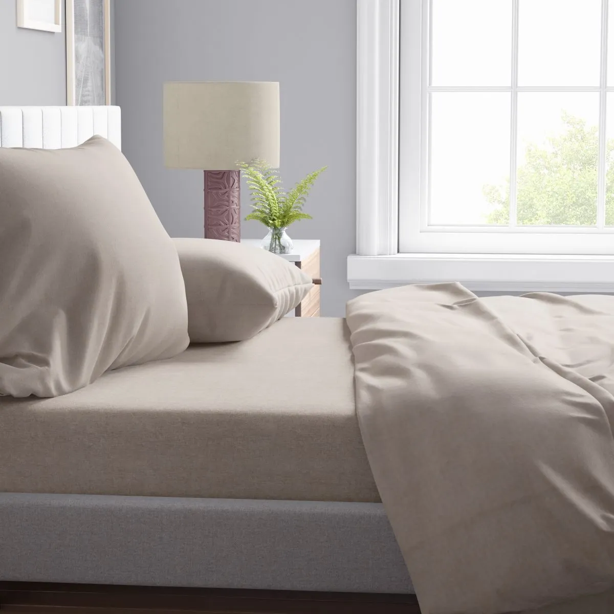ΜΑΞΙΛΑΡΟΘΗΚΗ Μελανζέ 01 50X70 Beige Cott/Pol 70/30