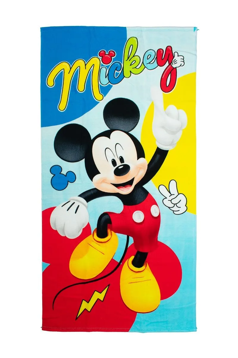 Πετσέτα Θαλάσσης Quick Dry Disney Home Mickey 179 70X140 Sky Blue 100% Microfiber