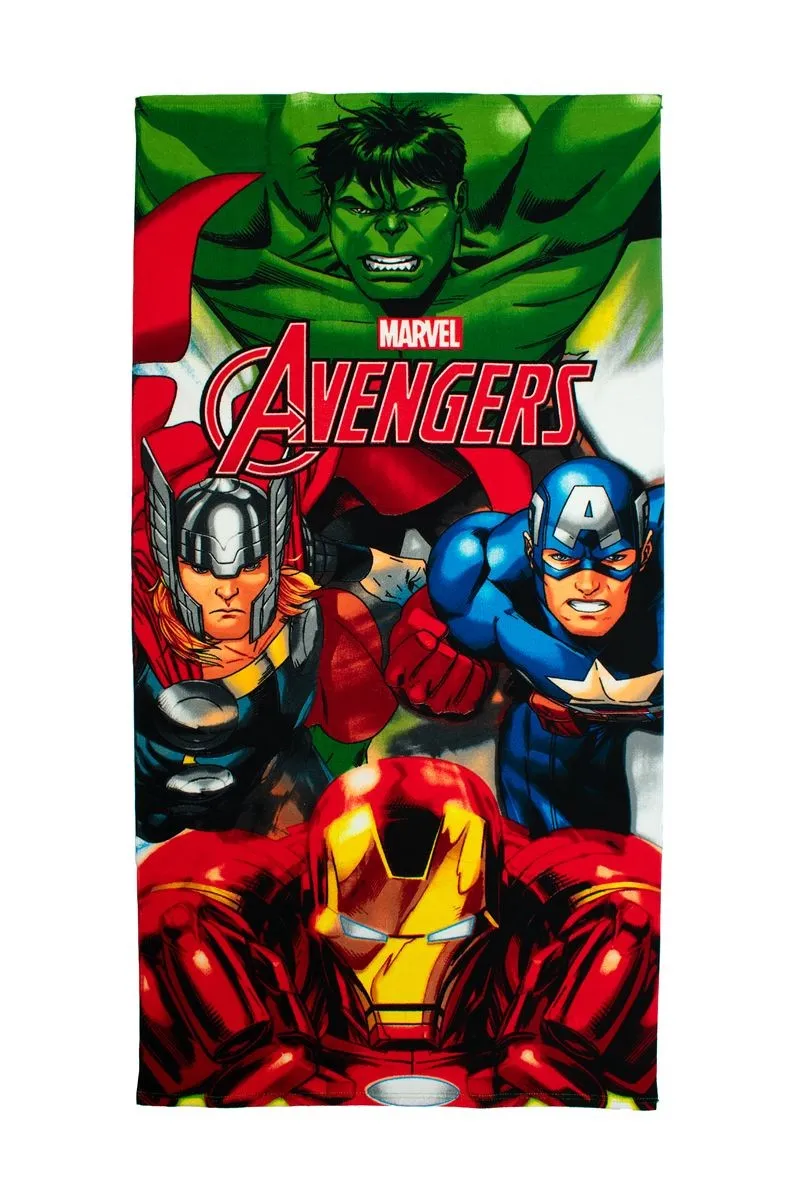 Πετσέτα Θαλάσσης Quick Dry Marvel Avengers 185 70X140 White 100% Microfiber