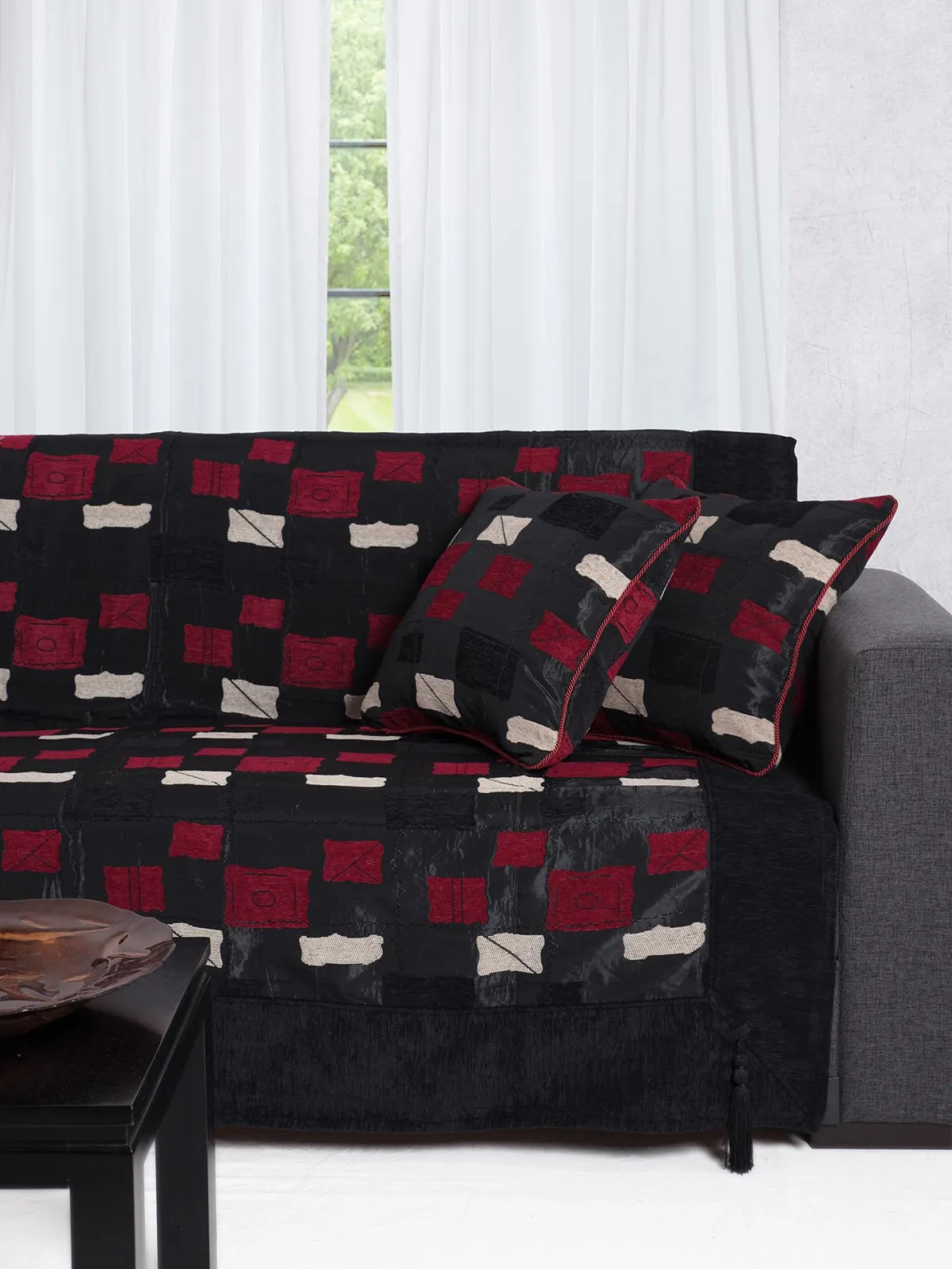 ΡΙΧΤΑΡΙΑ 913 (180cm x 180cm / 180cm x 250cm / 180cm x 300cm) μαύρο