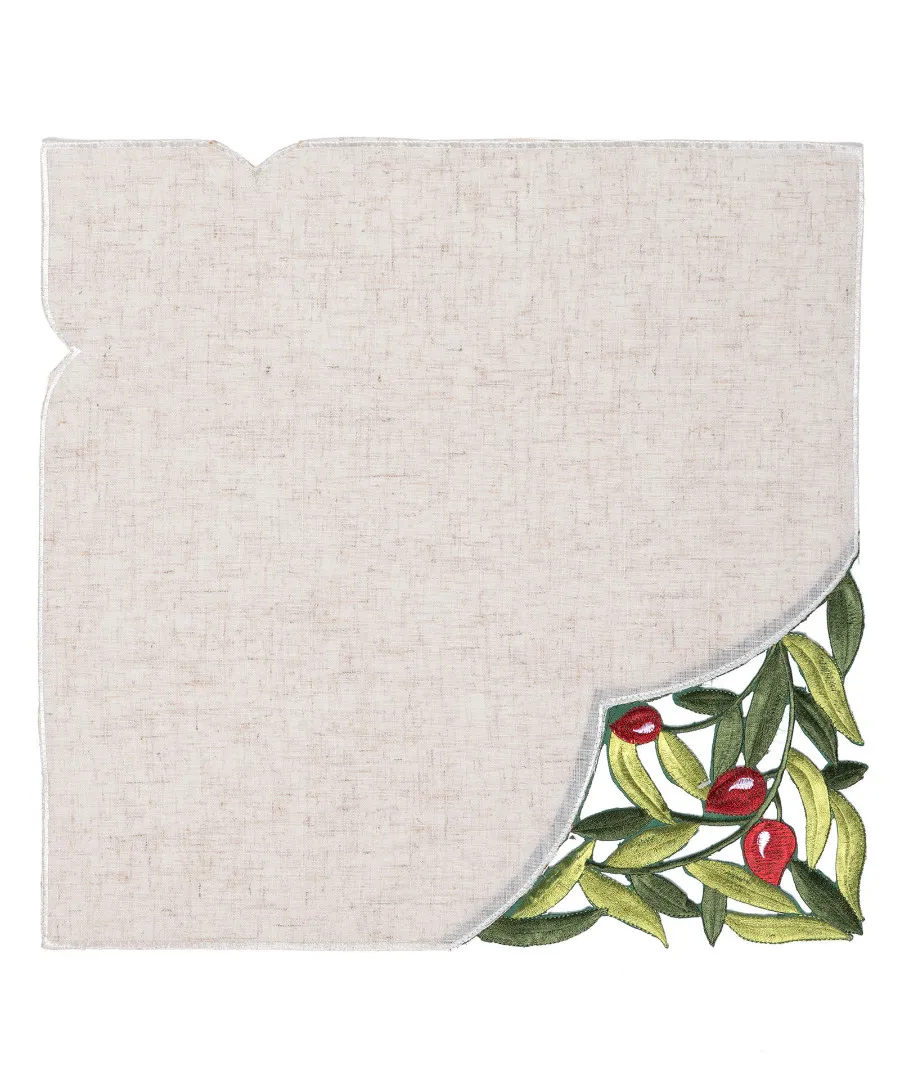 Πετσέτα φαγητού 2353 (45cm x 45cm) κόκκινη ελιά 