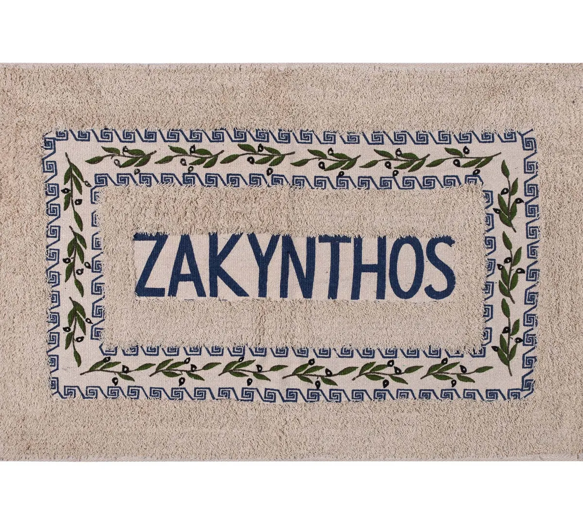 Πατάκι ελιά Ζάκυνθος (50cm x 80cm) μπλέ