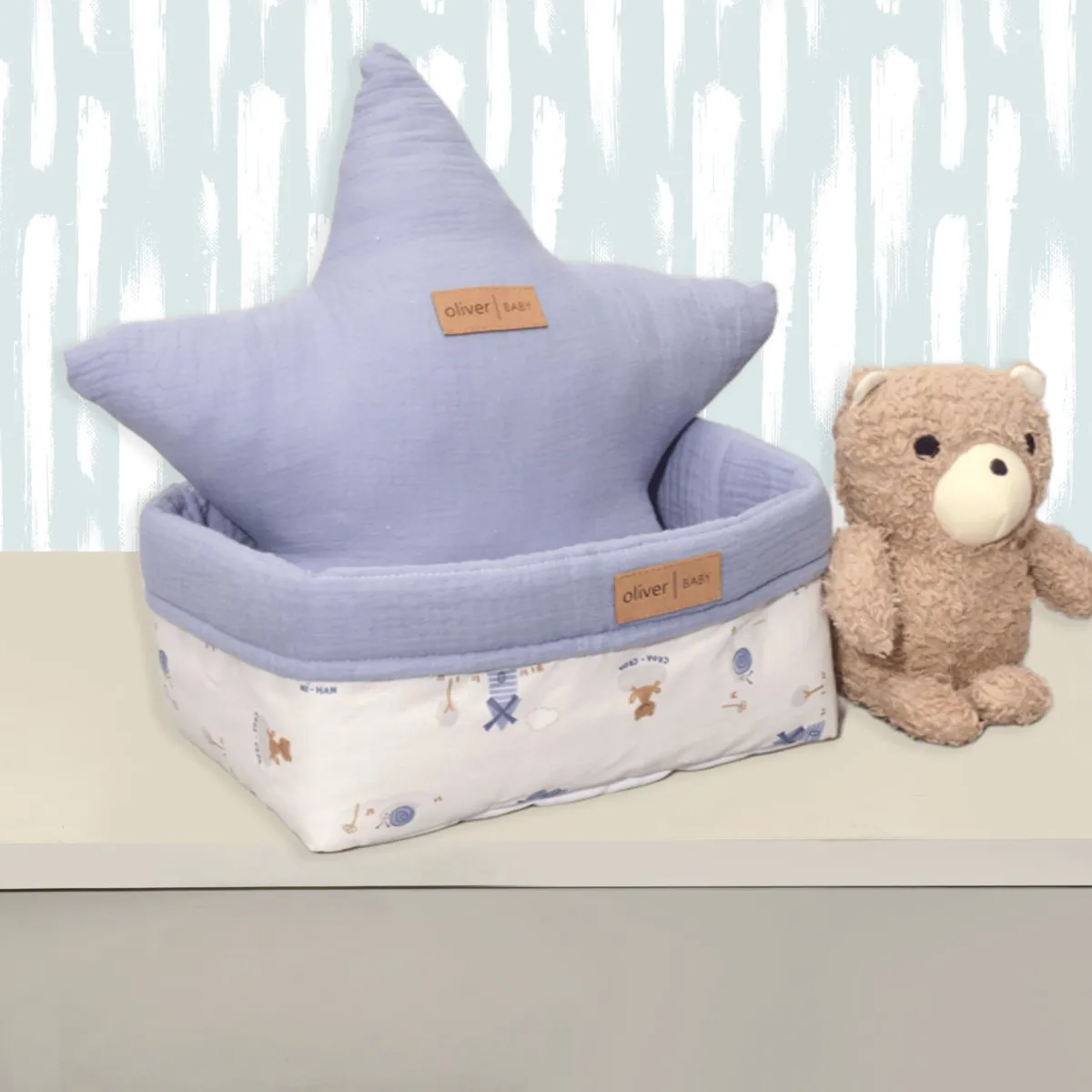 Καλάθι Αποθήκευσης 25x15x13cm ύψος Design 414 Oliver Baby