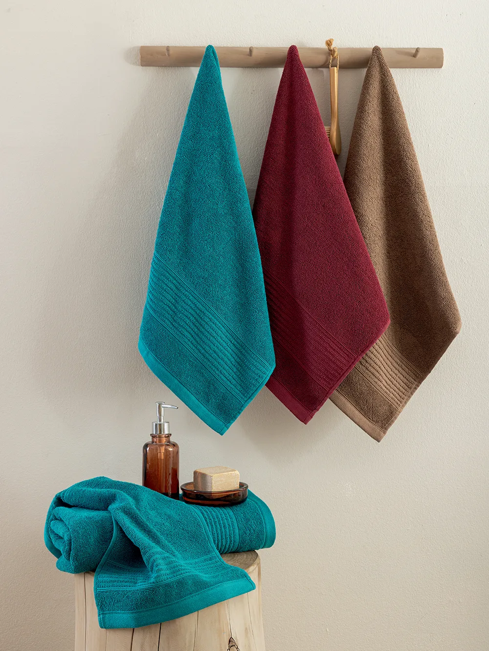 Πετσέτα Χεριών Towels Collection 30x50 ROKE WINE