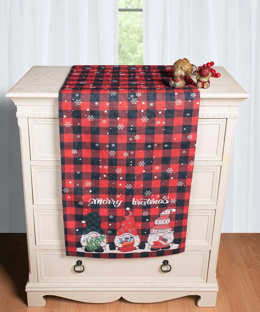 Χριστουγεννιάτικη Τραβέρσα με στάμπα (45cm x 170cm) ks2025-11