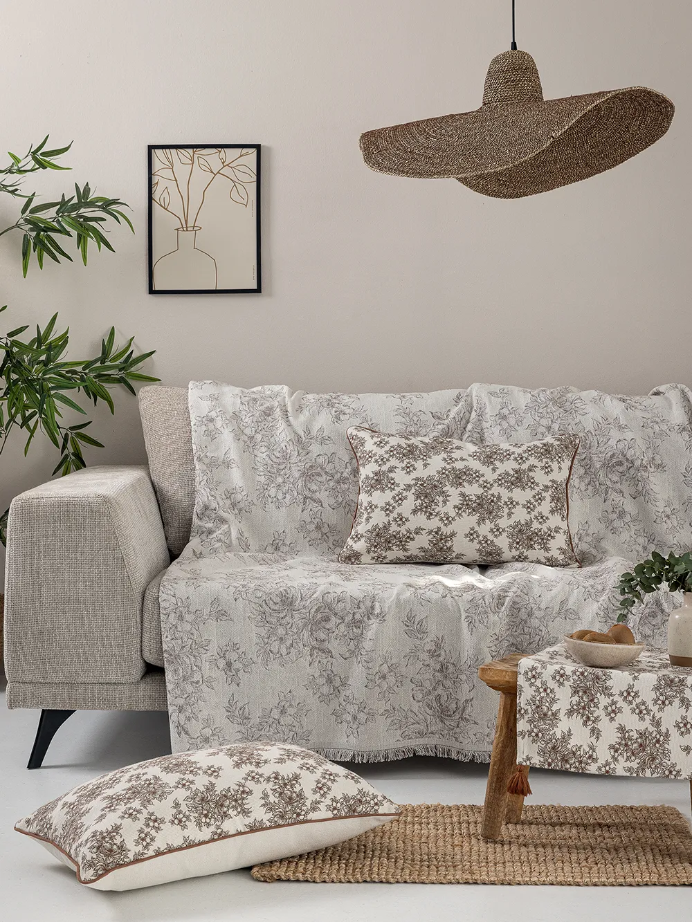 Ριχτάρι Τετραθέσιου Καναπέ MATA BROWN