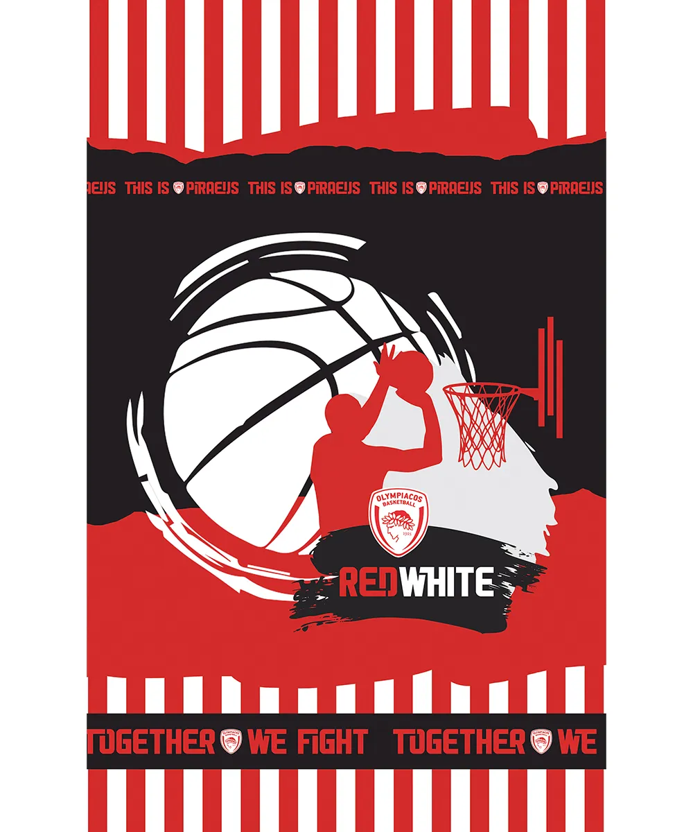 Πετσέτα Θαλάσσης Beach Collection 90x160 NM OLYMPIACOS/2