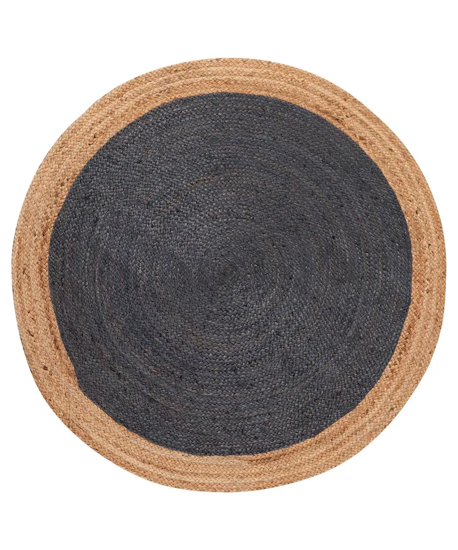Χαλί γιούτα 1748 (120cm) natural/dark grey