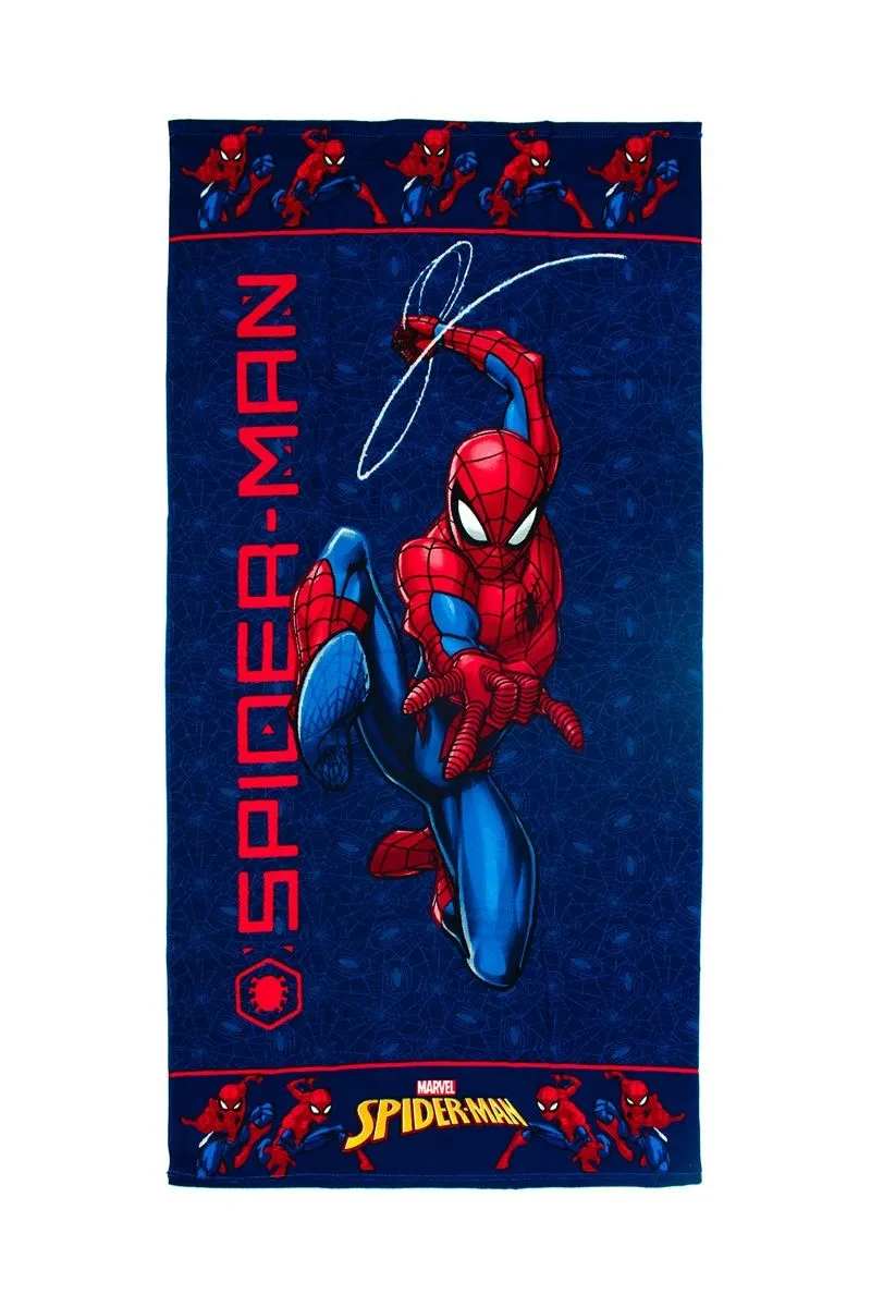 Πετσέτα Θαλάσσης Quick Dry Marvel Spider-Man 558 70x140 Dark Blue 100% Microfiber