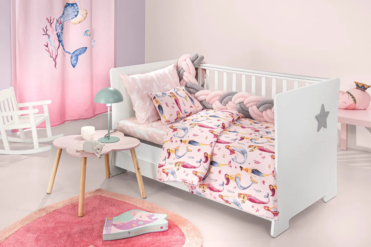 Σετ 3τμχ Βρεφικά Σεντόνια Merida Pink