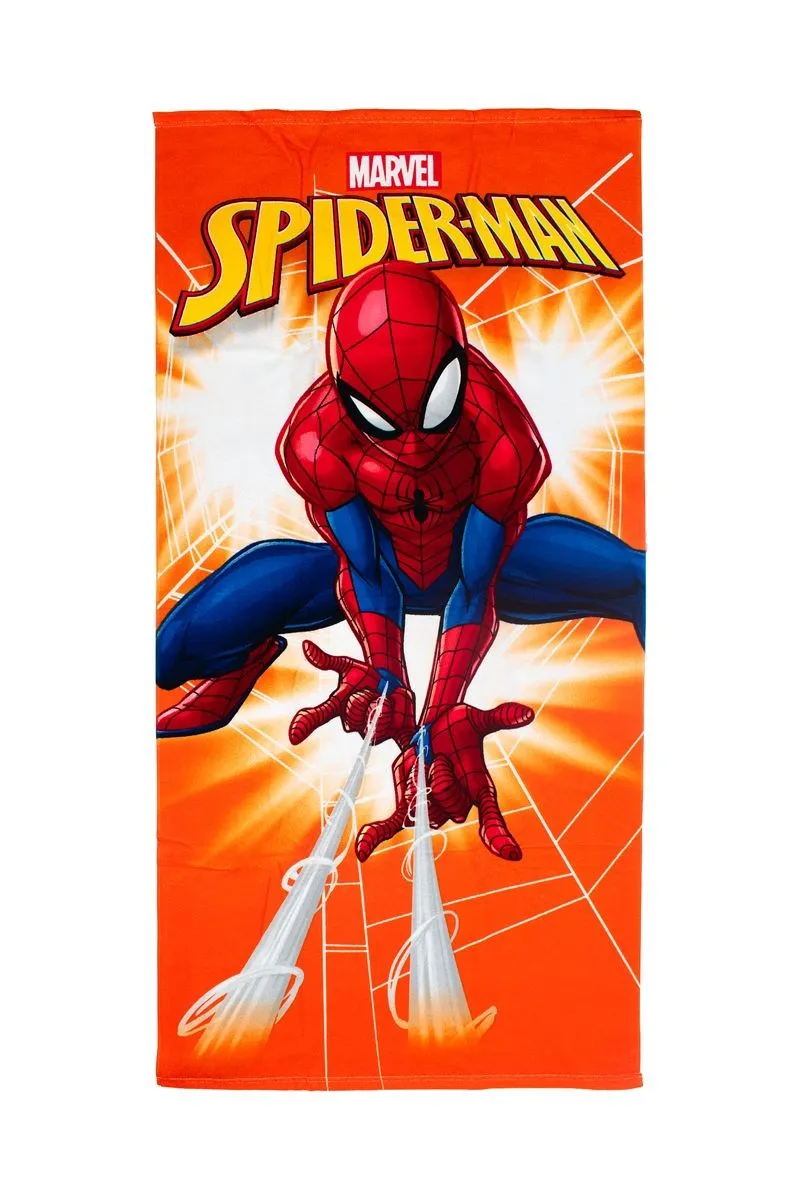 Πετσέτα Θαλάσσης Quick Dry Marvel Spider-Man 532 70x140 Orange 100% Microfiber