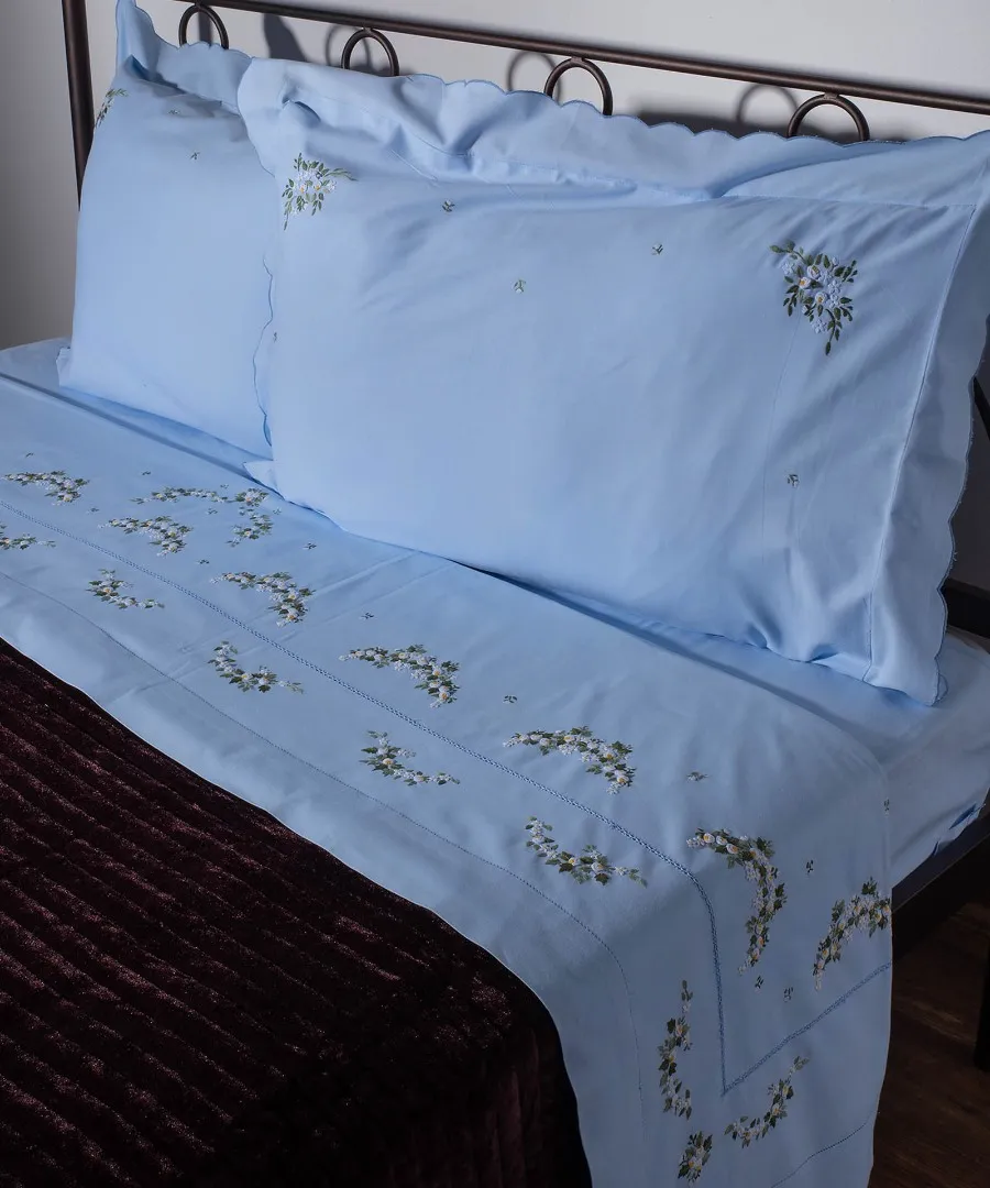 ΧΕΙΡΟΠΟΙΗΤΟ ΡΟΚΟΚΟ ΣΕΝΤΟΝΙ 7003 ΤΕΣΣΑΡΩΝ ΤΕΜΑΧΙΩΝ (225CM X 270CM)  ΣΙΕΛ