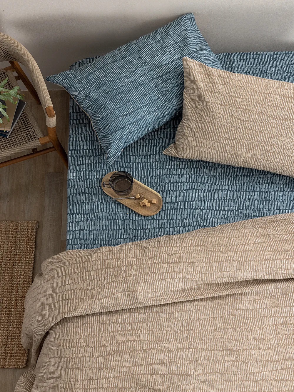 Σετ Υπέρδιπλα Σεντόνια Fashion Life 240x265 FL6301 Χωρίς Λάστιχο