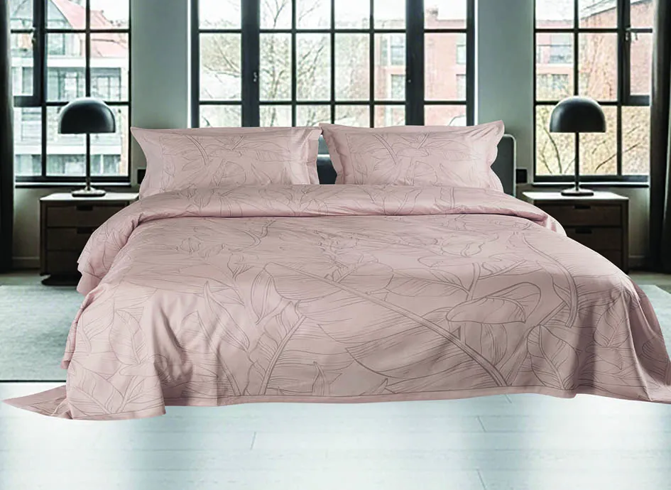 ΠΑΠΛΩΜΑ  Υ/Δ LEAVES 220X240 CM  100% COTTON SATIN 210TC