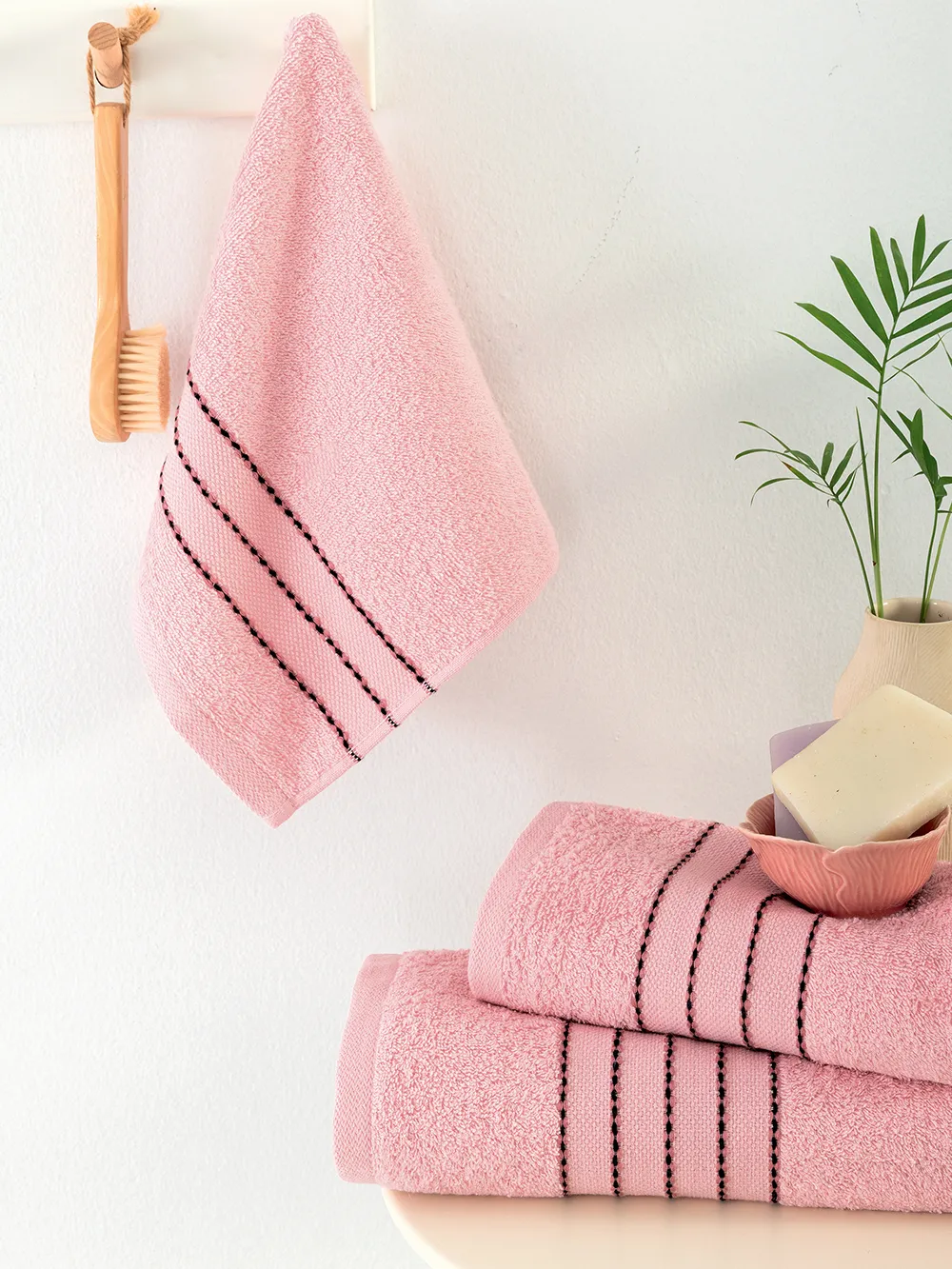 Σετ Πετσέτες (30X50, 50X90, 70X140) JUDY PINK