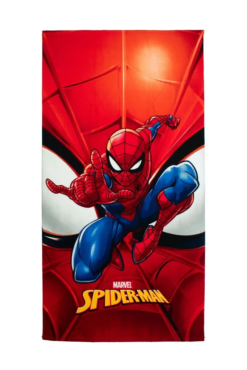 Πετσέτα Θαλάσσης Quick Dry Marvel Spider-Man 669 70X140 Red 100% Microfiber