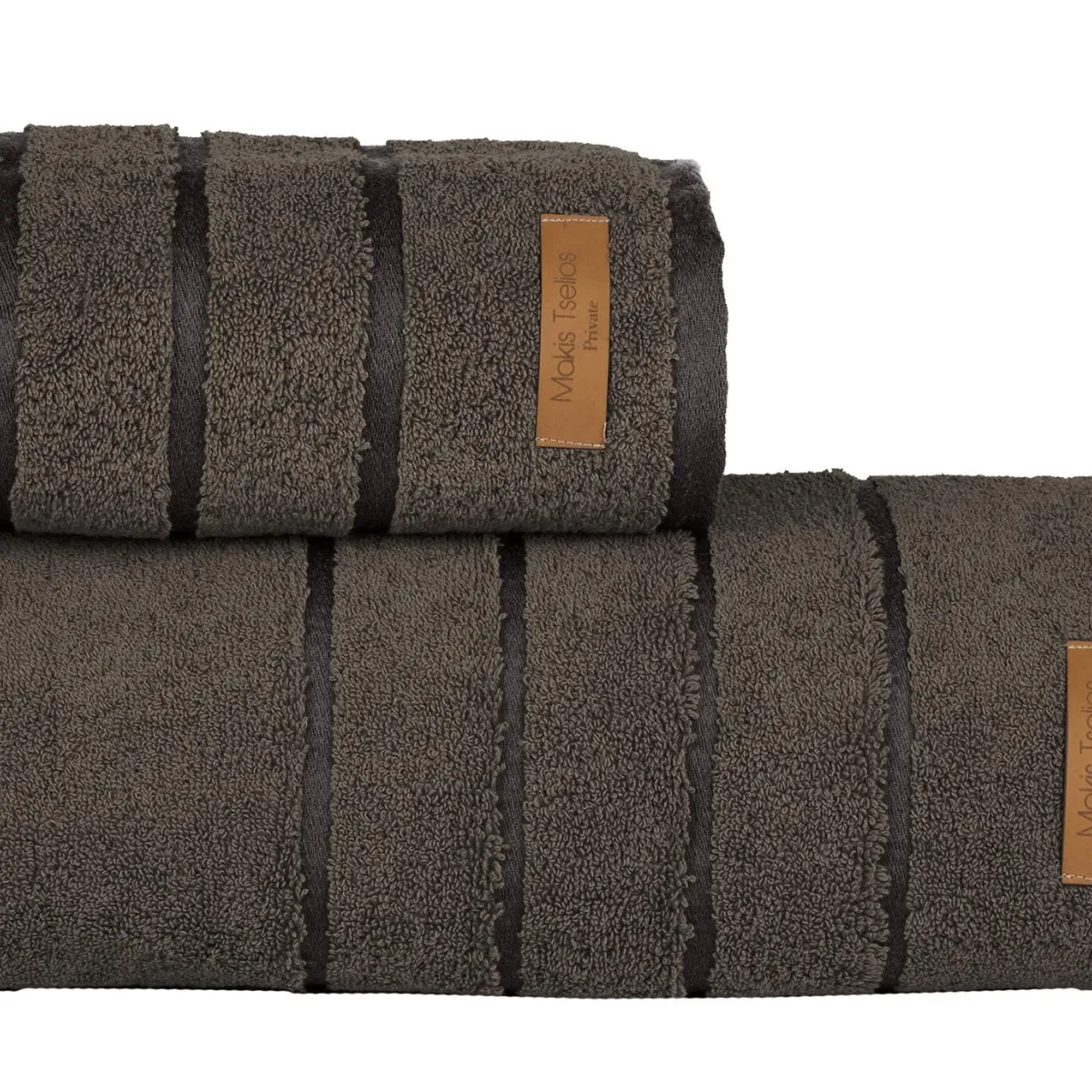 ΠΕΤΣΕΤΑ ΠΡΟΣΩΠΟΥ PRIVE STEEL GREY 50x90cm 100% COTTON 600gsm