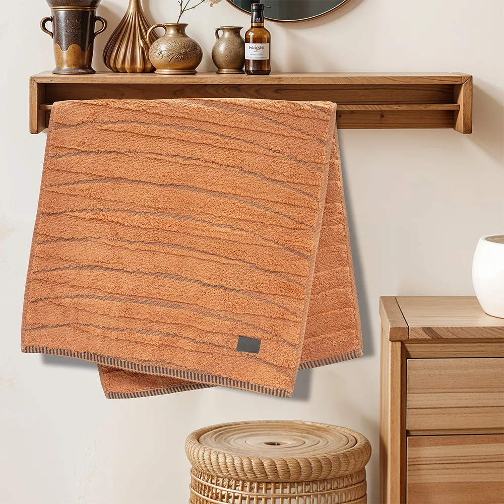 LINO Πετσέτα Προσώπου (50x100) Loomline Ροδί