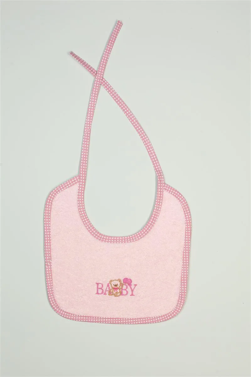 ΣΑΛΙΑΡΑ Με Κέντημα bebe Baby Bear 162 25X25 Ροζ 100% Cotton