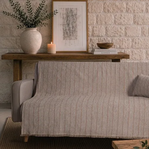 Ριχτάρι Macon 05 Light Brown Terracotta - Μονοθέσιο 180x150cm