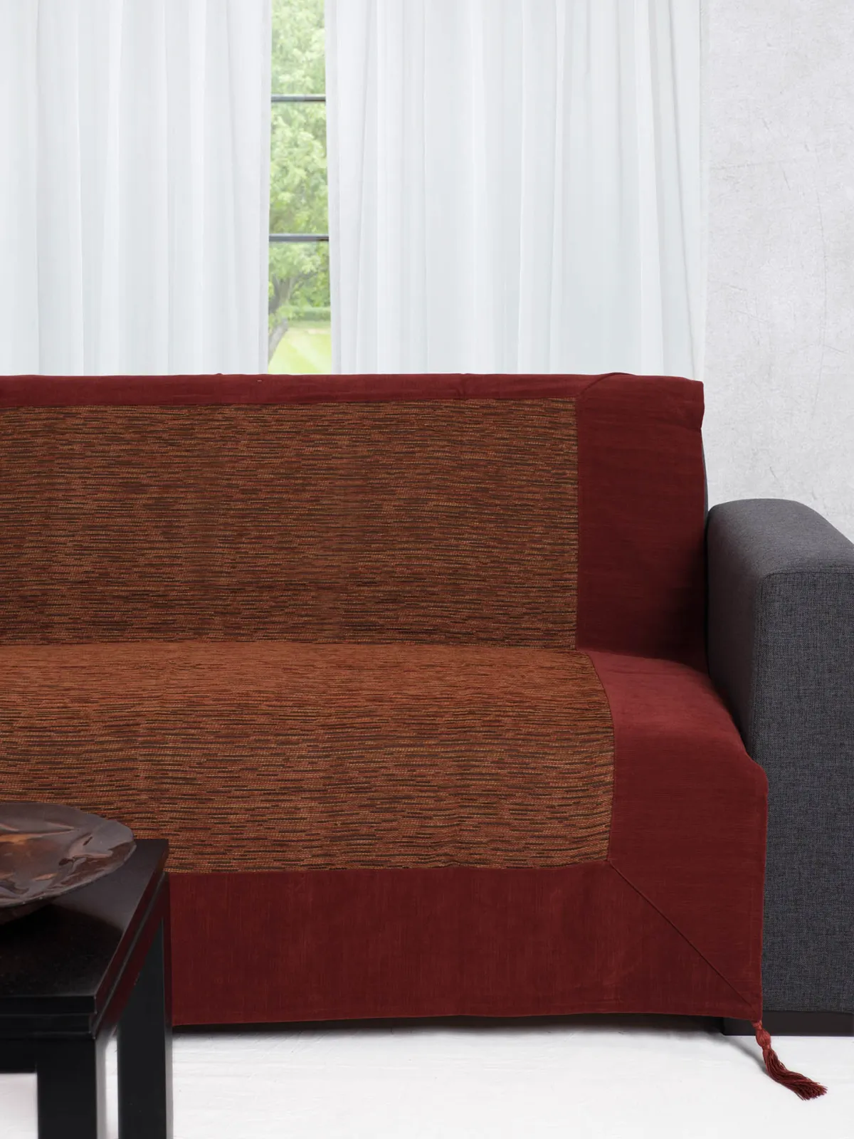 ΡΙΧΤΑΡΙΑ 083 (180cm x 180cm / 180cm  x 250cm / 180cm x 300cm) μπορντώ