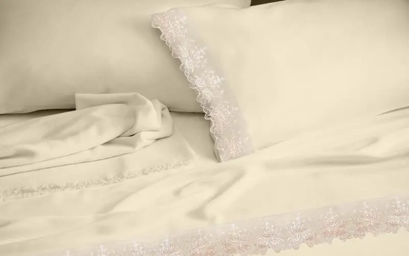 LACE ΕΚΡΟΥ ΣΕΤ ΣΕΝΤΟΝΙΑ ΝΥΦΙΚΑ  MAKIS TSELIOS 240x260cm