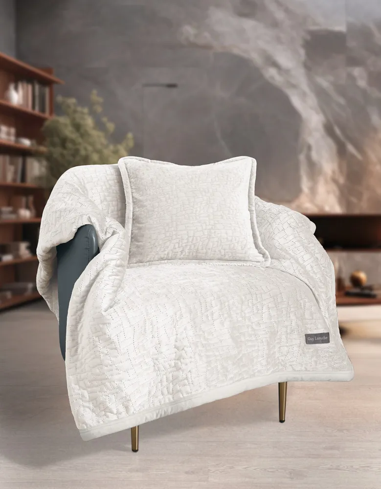 Ριχτάρι Bolzano Ivory + Διακοσμητικό Μαξιλάρι