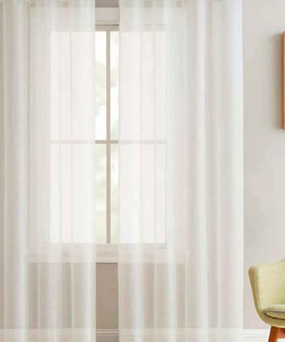 Κουρτίνα Με Τρουκς 140x260 BELE WHITE