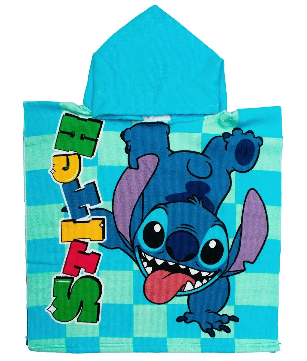 Πόντσο Θαλάσσης Quick Dry Disney Home Lilo & Stitch 196 50X100 Aqua-Sky Blue 100% Microfiber