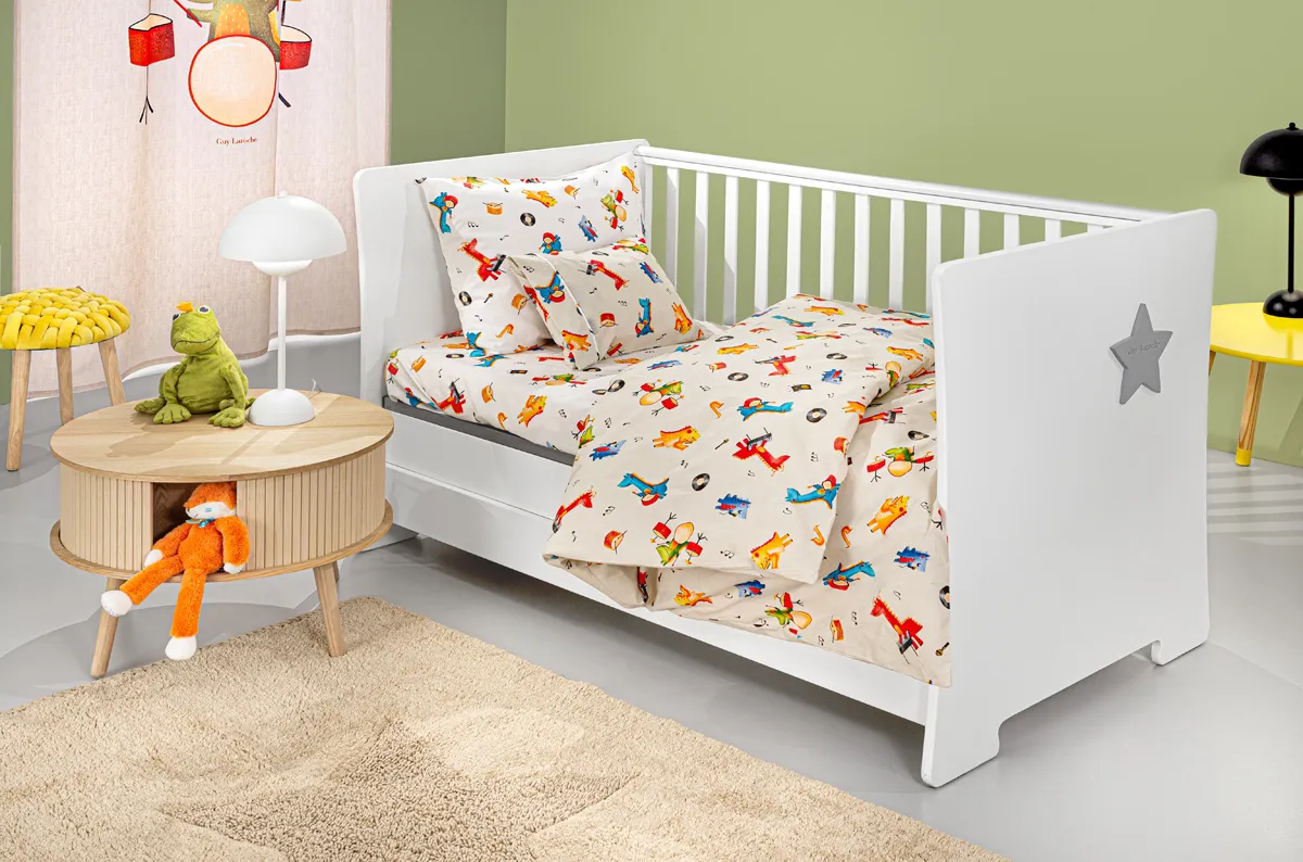 Σετ 3τμχ Βρεφικά Σεντόνια Band Natural