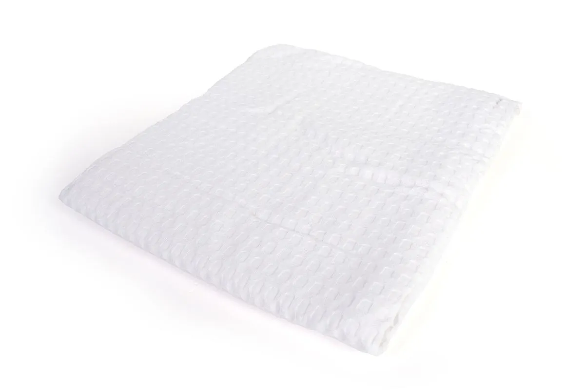 Κουβέρτα Πικέ bebe Μονόχρωμη 325 gr/m² 85x110 White 100% Cotton
