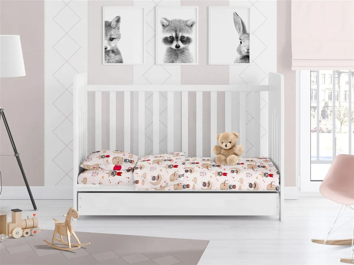 ΣΕΝΤΟΝΙΑ ΕΜΠΡΙΜΕ ΣΕΤ 3 τεμ bebe Reach the stars 190 120X160 Beige Cotton 100%