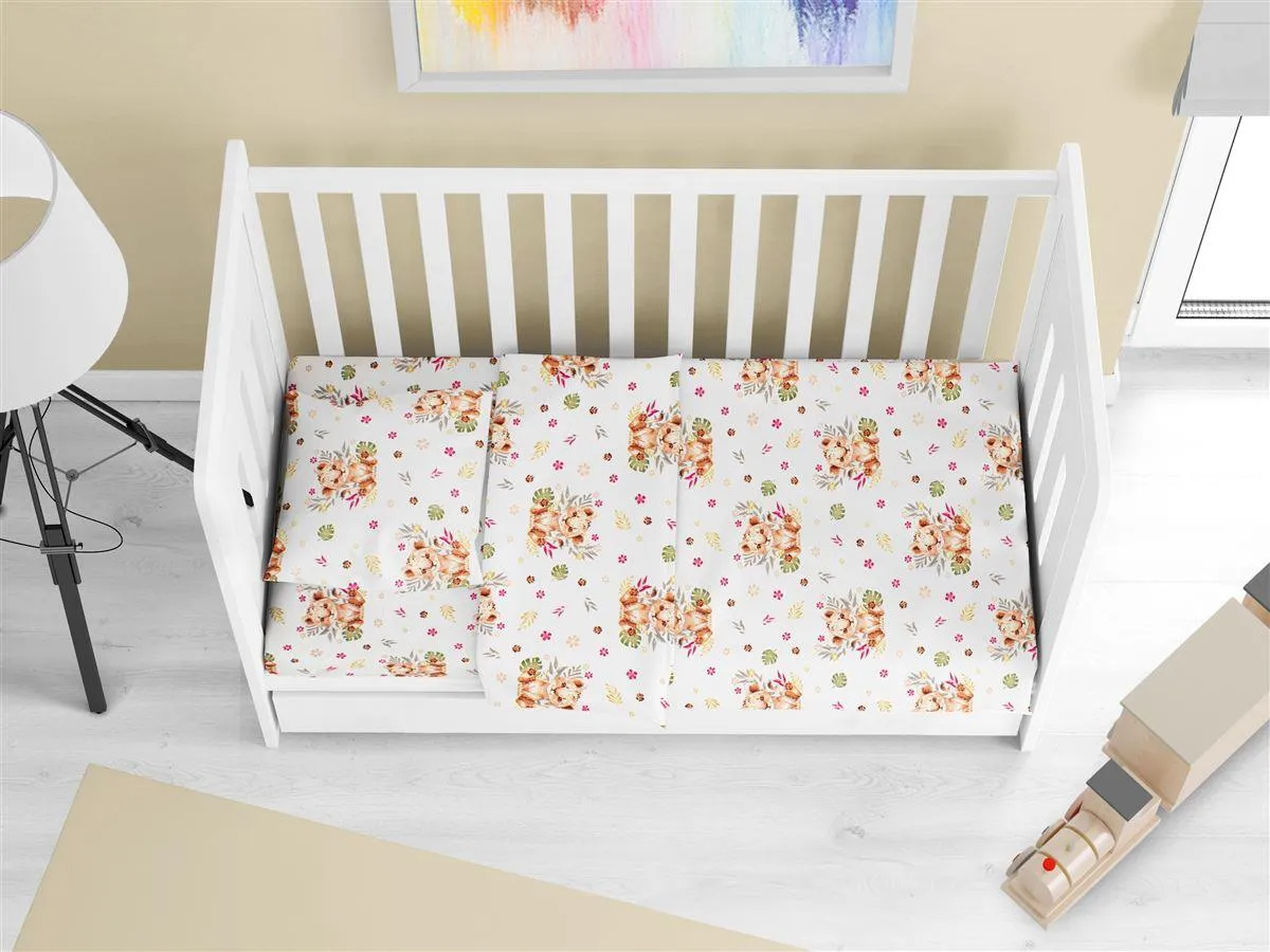 ΣΕΝΤΟΝΙΑ ΕΜΠΡΙΜΕ ΣΕΤ 3 τεμ bebe Lion Cub 530 120X160 Beige 100% Cotton