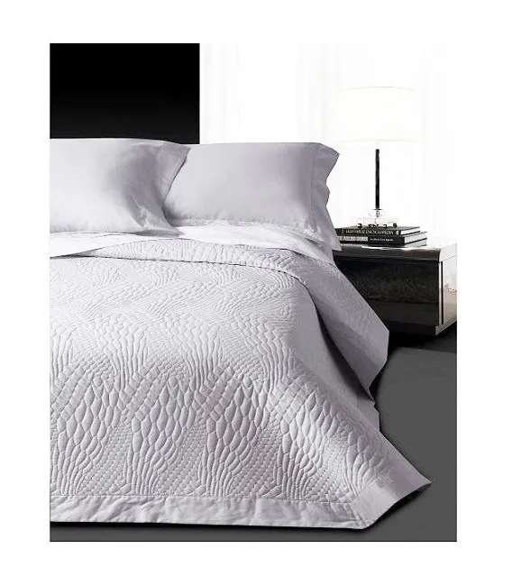 Κουβερλί Υπέρδιπλο Λευκό 230x250cm Design 3701 Trussardi