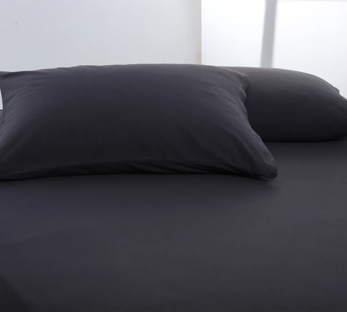 Ζευγάρι μαξιλαροθήκες jersey (50cm x 70cm) dark grey
