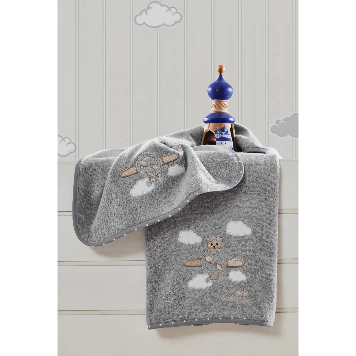 HORIZON ΣΕΤ ΠΕΤΣΕΤΕΣ BEBE 70X140+40X60  100% COTTON